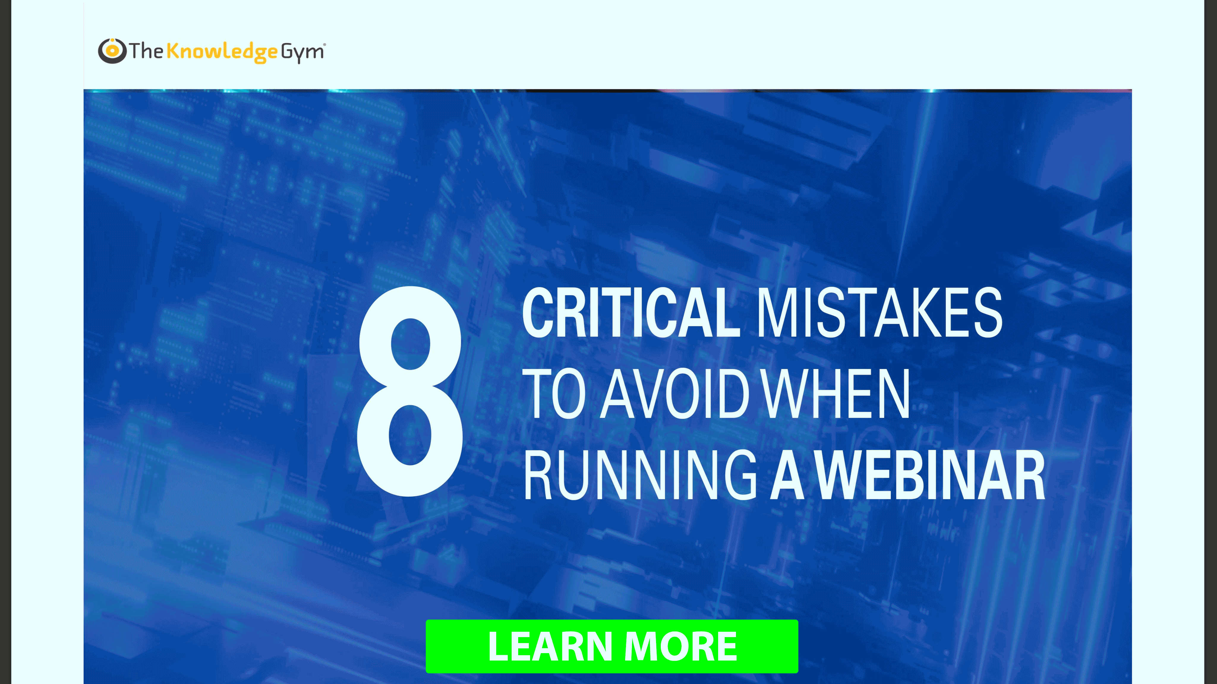 Webinar Mistakes